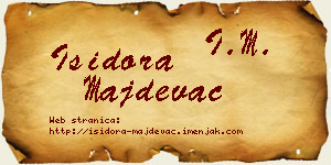 Isidora Majdevac vizit kartica